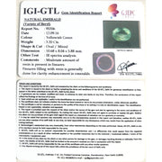 3.71 Ratti Natural Panna Stone with Govt. Lab Certificate (34410)